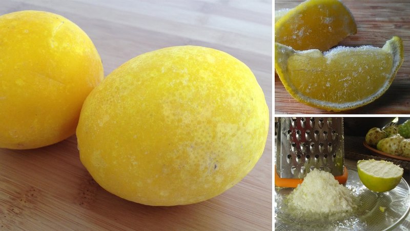 Dondurulmuş limon nasıl yapılır?