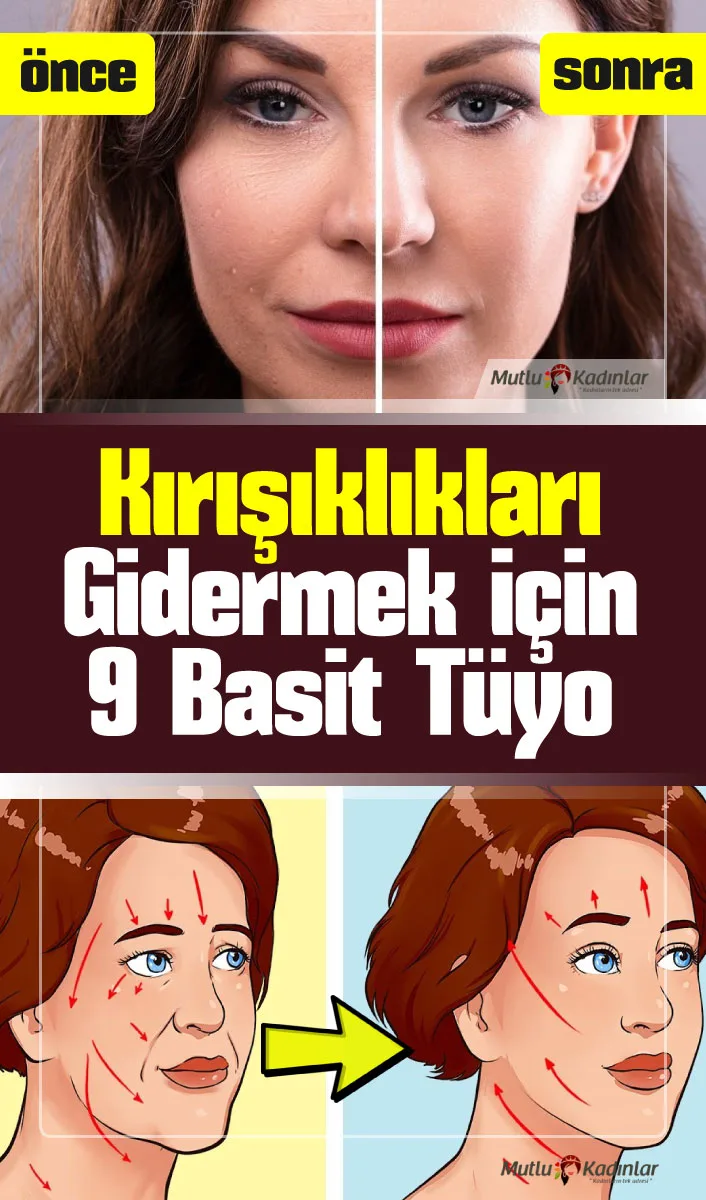 Yüzünüzü güzelleştiren ve kırışıklıkları gideren 9 egzersiz!